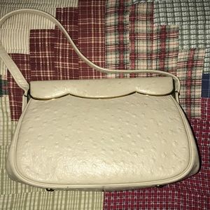 Vintage ETRA embossed ostrich leather purse